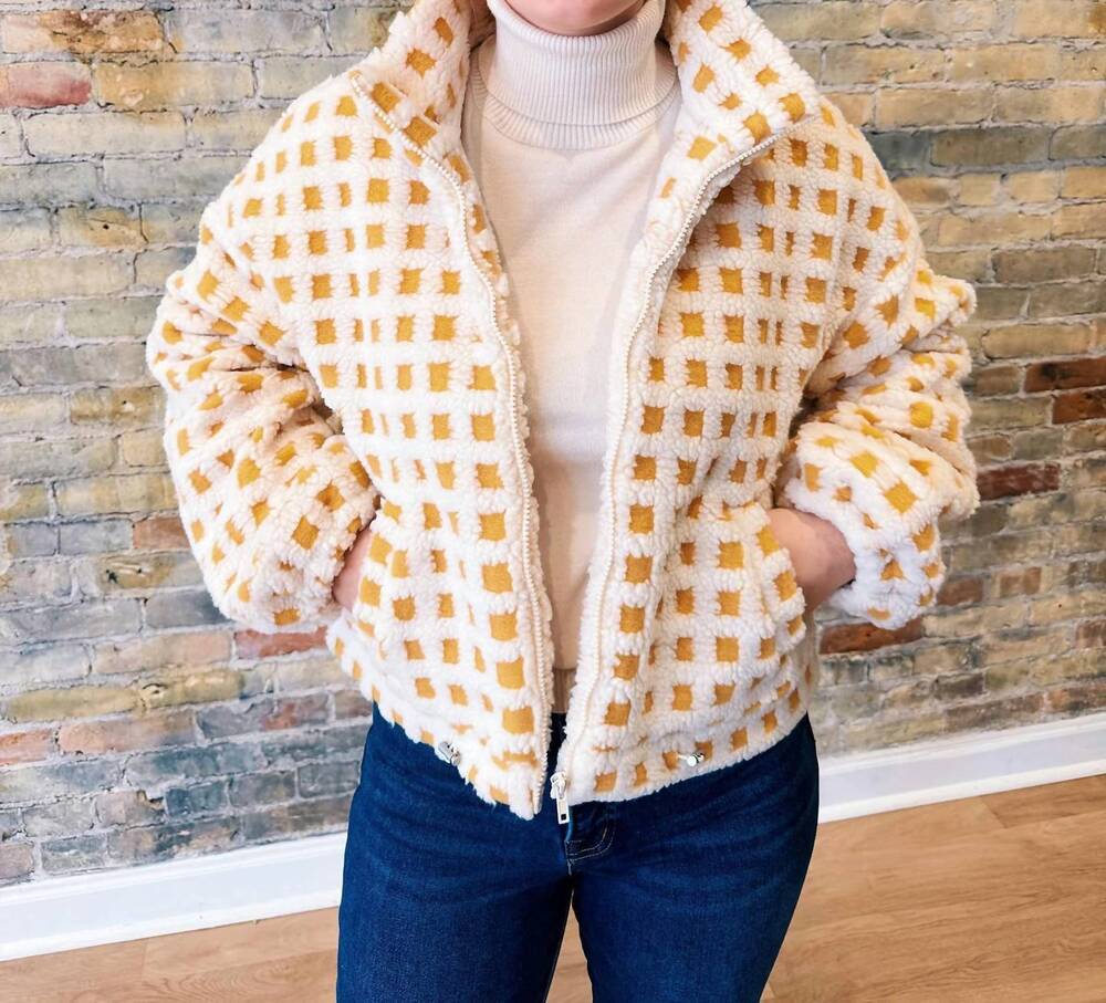 NEW COZY CO. della jacket in mustard yellow